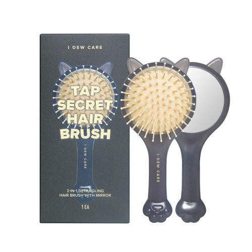 I Dew Care Tap Secret Detangling Brush with Mirror